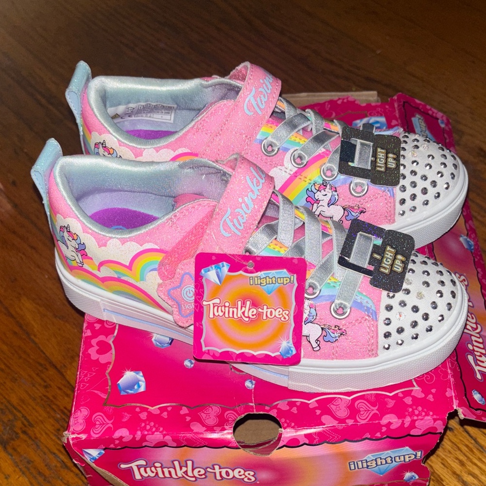 Skechers 314809L PKMT s lights twinkle sparks jumpin clouds